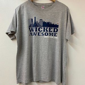 Chowdaheadz Wicked Awesome Boston Skyline T-Shirt - Size XL